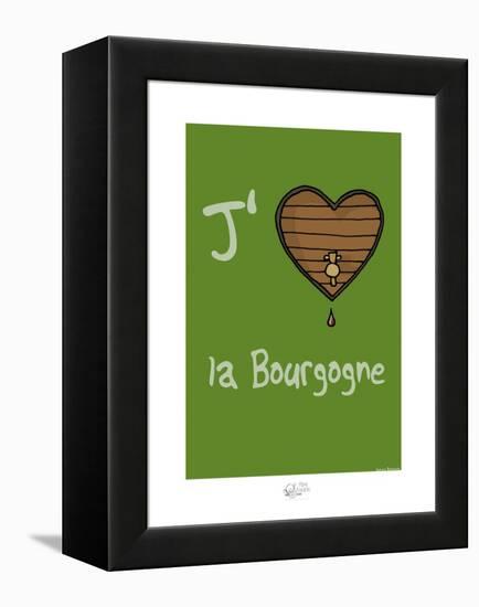 Tipe taupe - J'aime la Bourgogne-Sylvain Bichicchi-Framed Stretched Canvas