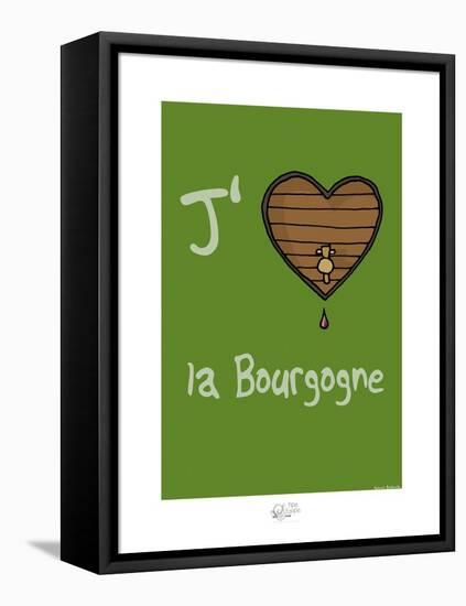 Tipe taupe - J'aime la Bourgogne-Sylvain Bichicchi-Framed Stretched Canvas