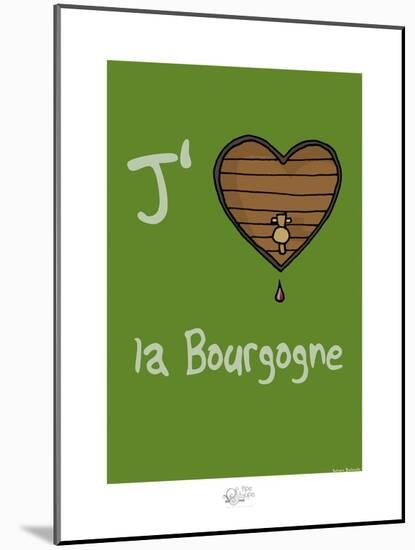 Tipe taupe - J'aime la Bourgogne-Sylvain Bichicchi-Mounted Art Print