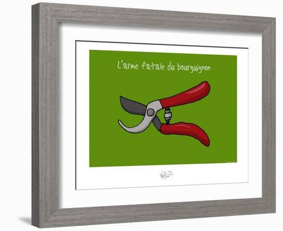 Tipe taupe - L'arme fatale bourguignone-Sylvain Bichicchi-Framed Art Print