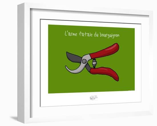 Tipe taupe - L'arme fatale bourguignone-Sylvain Bichicchi-Framed Art Print