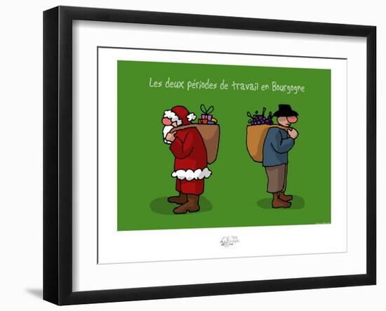 Tipe taupe - Les deux périodes de travail-Sylvain Bichicchi-Framed Art Print