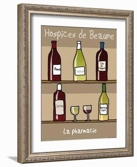 Tipe taupe - Pharmacie des Hospices de Beaune-Sylvain Bichicchi-Framed Art Print