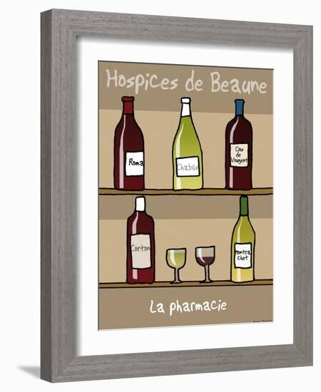 Tipe taupe - Pharmacie des Hospices de Beaune-Sylvain Bichicchi-Framed Art Print