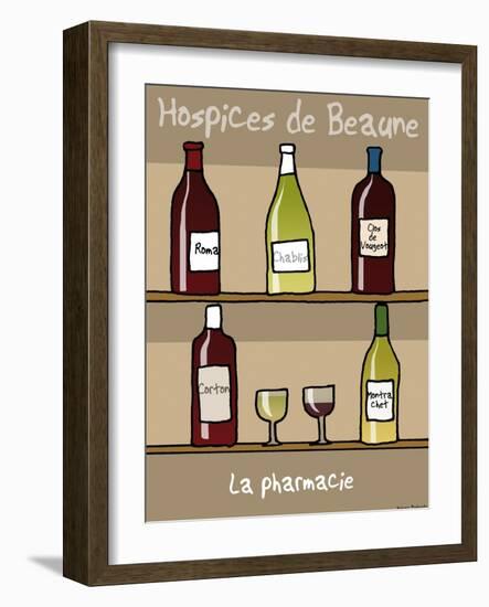 Tipe taupe - Pharmacie des Hospices de Beaune-Sylvain Bichicchi-Framed Art Print