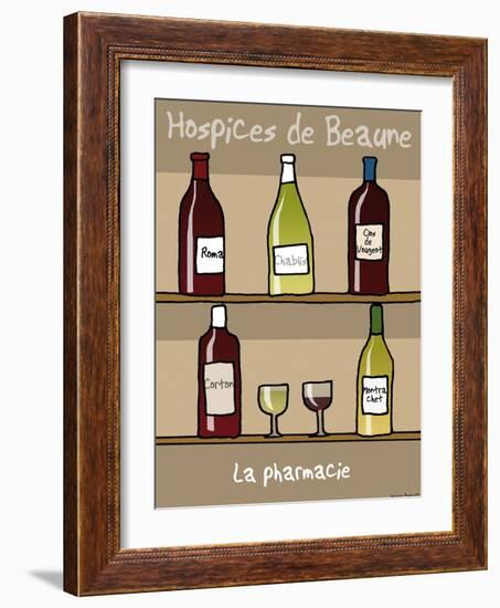 Tipe taupe - Pharmacie des Hospices de Beaune-Sylvain Bichicchi-Framed Art Print