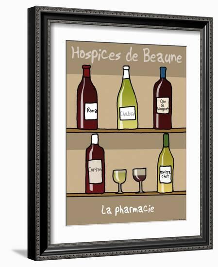 Tipe taupe - Pharmacie des Hospices de Beaune-Sylvain Bichicchi-Framed Art Print