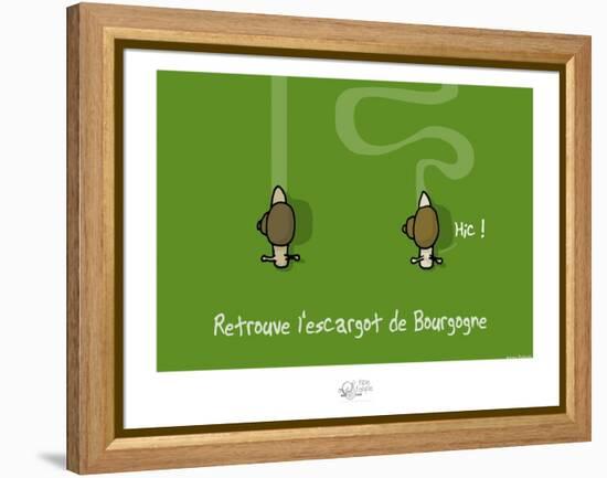 Tipe taupe - Retrouve l'escargot de Bourgogne-Sylvain Bichicchi-Framed Stretched Canvas