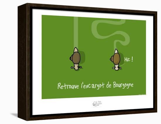 Tipe taupe - Retrouve l'escargot de Bourgogne-Sylvain Bichicchi-Framed Stretched Canvas