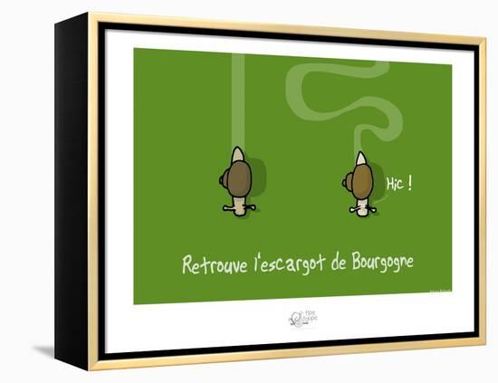 Tipe taupe - Retrouve l'escargot de Bourgogne-Sylvain Bichicchi-Framed Stretched Canvas