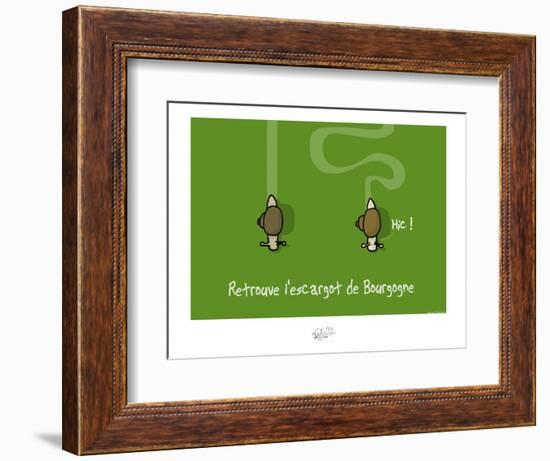 Tipe taupe - Retrouve l'escargot de Bourgogne-Sylvain Bichicchi-Framed Premium Giclee Print