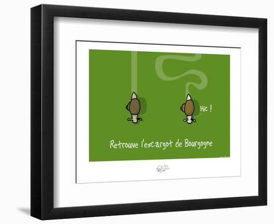 Tipe taupe - Retrouve l'escargot de Bourgogne-Sylvain Bichicchi-Framed Premium Giclee Print