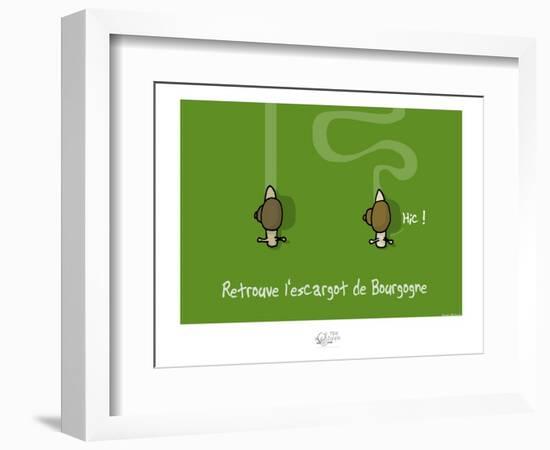 Tipe taupe - Retrouve l'escargot de Bourgogne-Sylvain Bichicchi-Framed Premium Giclee Print