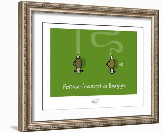 Tipe taupe - Retrouve l'escargot de Bourgogne-Sylvain Bichicchi-Framed Art Print