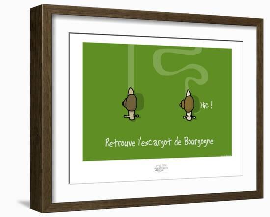 Tipe taupe - Retrouve l'escargot de Bourgogne-Sylvain Bichicchi-Framed Art Print