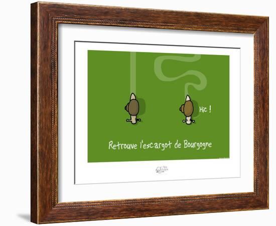 Tipe taupe - Retrouve l'escargot de Bourgogne-Sylvain Bichicchi-Framed Art Print