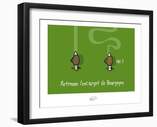 Tipe taupe - Retrouve l'escargot de Bourgogne-Sylvain Bichicchi-Framed Art Print