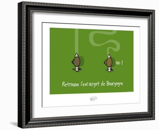 Tipe taupe - Retrouve l'escargot de Bourgogne-Sylvain Bichicchi-Framed Art Print