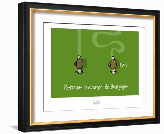 Tipe taupe - Retrouve l'escargot de Bourgogne-Sylvain Bichicchi-Framed Art Print