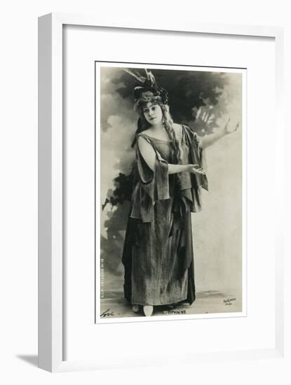 Tiphaine, French Actress, Late 19th or Early 20th Century-null-Framed Giclee Print