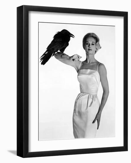Tippi Hedren. "The Birds" [1963], Directed by Alfred Hitchcock.-null-Framed Photographic Print