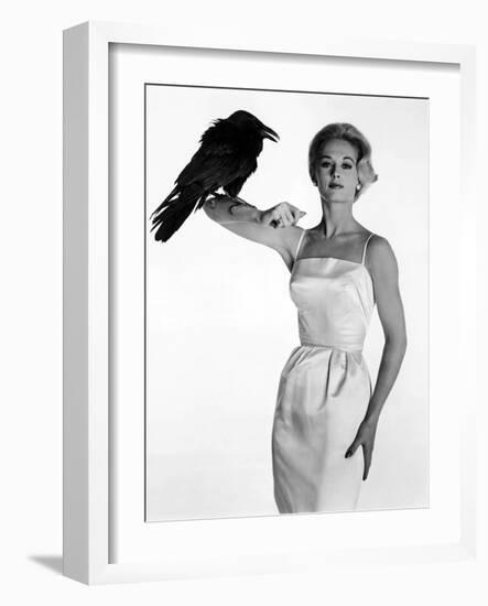 Tippi Hedren. "The Birds" [1963], Directed by Alfred Hitchcock.-null-Framed Photographic Print