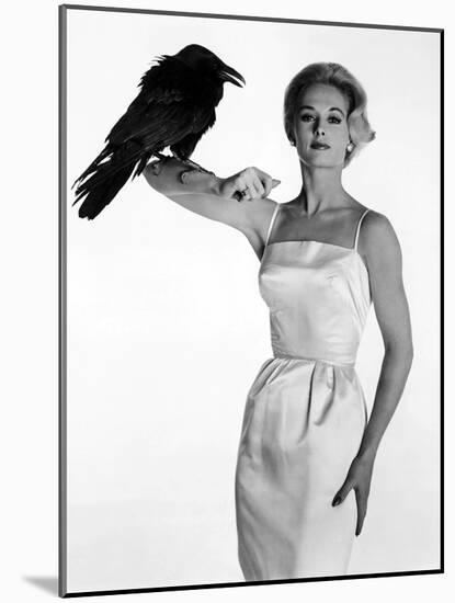 Tippi Hedren. "The Birds" [1963], Directed by Alfred Hitchcock.-null-Mounted Photographic Print