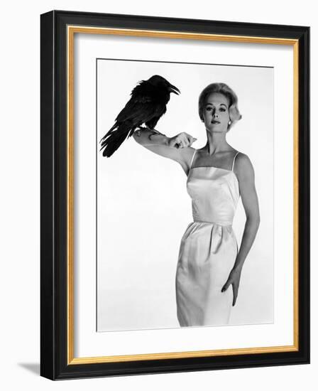 Tippi Hedren. "The Birds" [1963], Directed by Alfred Hitchcock.-null-Framed Photographic Print