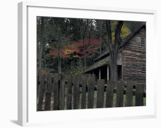 Tipton Place, Cades Cove, Great Smoky Mountains National Park, Tennessee, USA-Joanne Wells-Framed Photographic Print