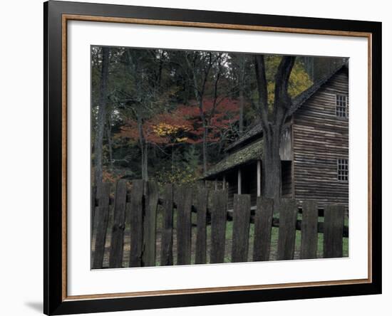 Tipton Place, Cades Cove, Great Smoky Mountains National Park, Tennessee, USA-Joanne Wells-Framed Photographic Print