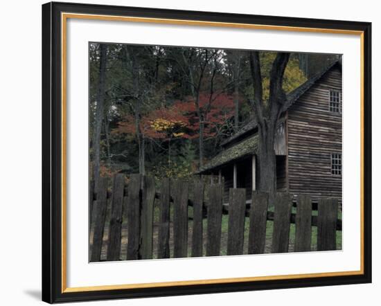 Tipton Place, Cades Cove, Great Smoky Mountains National Park, Tennessee, USA-Joanne Wells-Framed Photographic Print