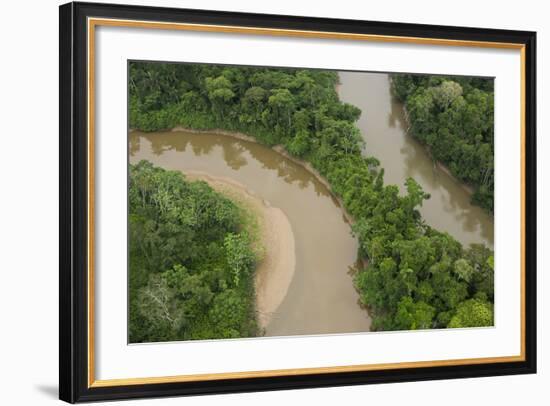 Tiputini River and Rainforest, Yasuni NP, Amazon Rainforest, Ecuador-Pete Oxford-Framed Photographic Print