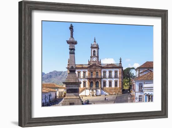 Tiradentes Plaza and Da Inconfidencia Museum-Gabrielle and Michel Therin-Weise-Framed Photographic Print