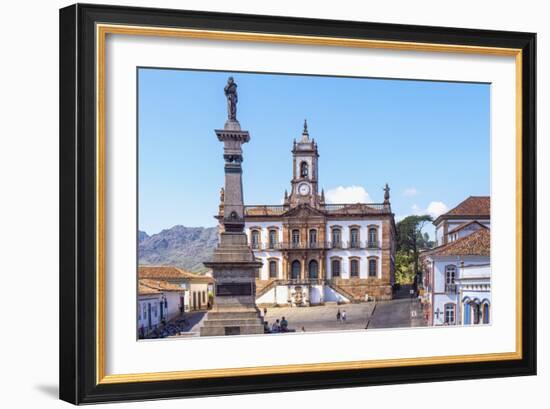 Tiradentes Plaza and Da Inconfidencia Museum-Gabrielle and Michel Therin-Weise-Framed Photographic Print