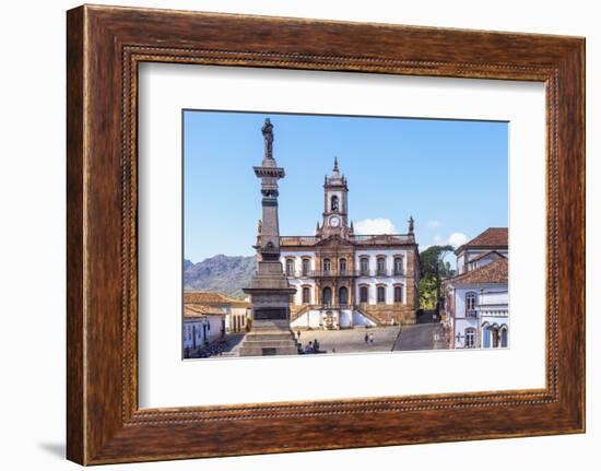 Tiradentes Plaza and Da Inconfidencia Museum-Gabrielle and Michel Therin-Weise-Framed Photographic Print