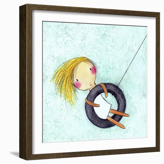 Tire Swing-Carla Sonheim-Framed Art Print