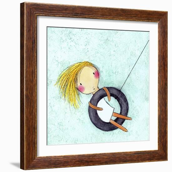 Tire Swing-Carla Sonheim-Framed Art Print