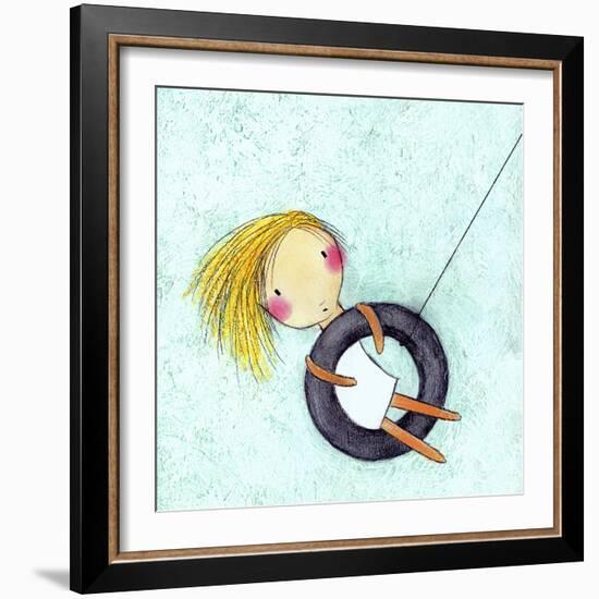 Tire Swing-Carla Sonheim-Framed Art Print