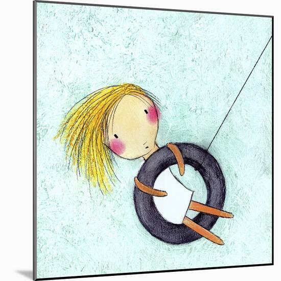 Tire Swing-Carla Sonheim-Mounted Art Print