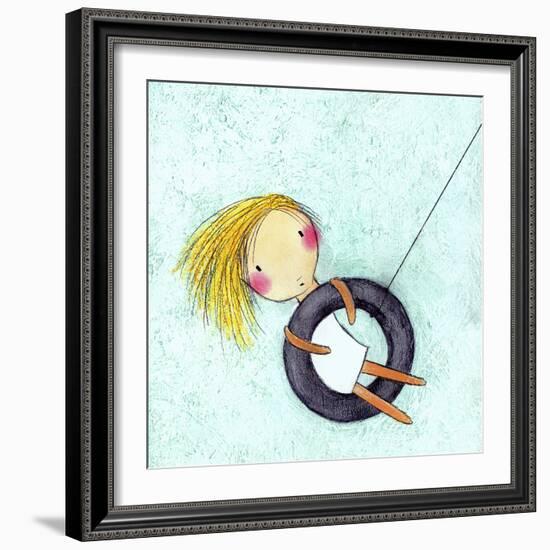 Tire Swing-Carla Sonheim-Framed Art Print