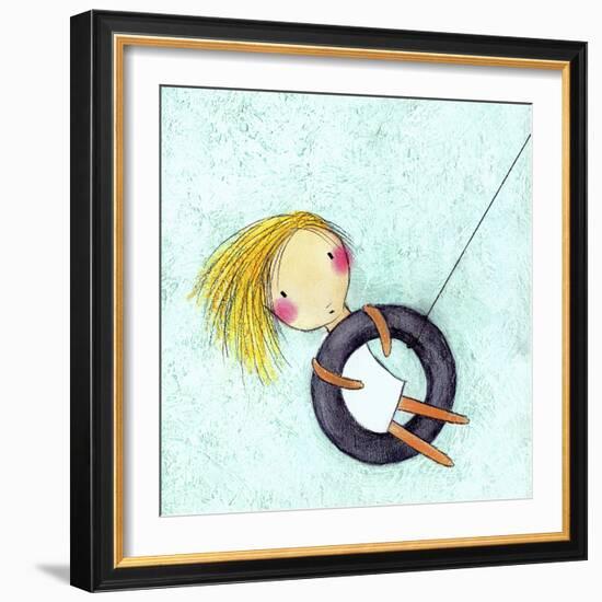 Tire Swing-Carla Sonheim-Framed Art Print