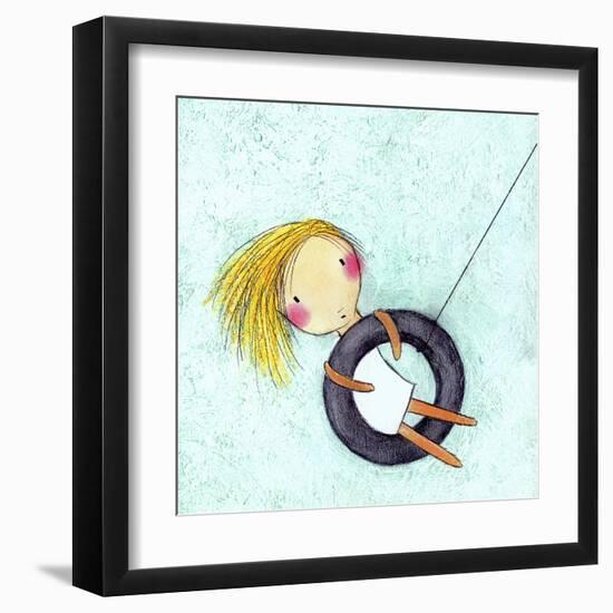 Tire Swing-Carla Sonheim-Framed Art Print