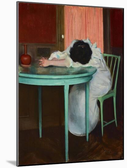 Tired, C.1895-1900 (Oil on Canvas)-Ramon Casas-Mounted Giclee Print