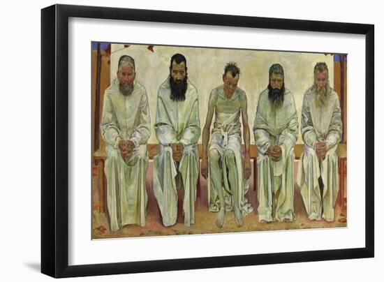 Tired of Life, 1892-Ferdinand Hodler-Framed Giclee Print