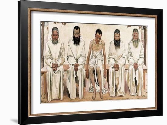 Tired of Life-Ferdinand Hodler-Framed Art Print