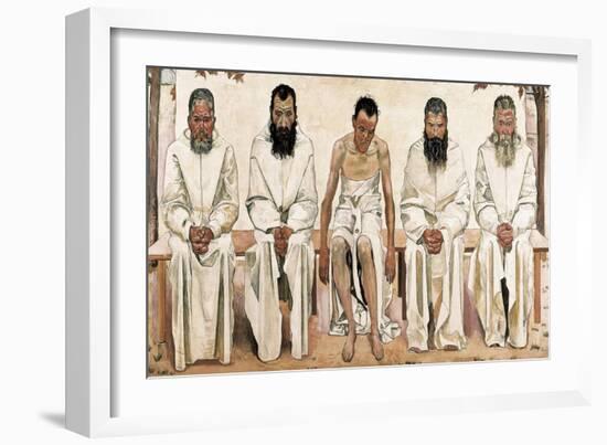 Tired of Life-Ferdinand Hodler-Framed Art Print