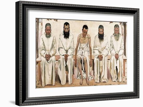 Tired of Life-Ferdinand Hodler-Framed Art Print