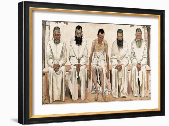 Tired of Life-Ferdinand Hodler-Framed Art Print