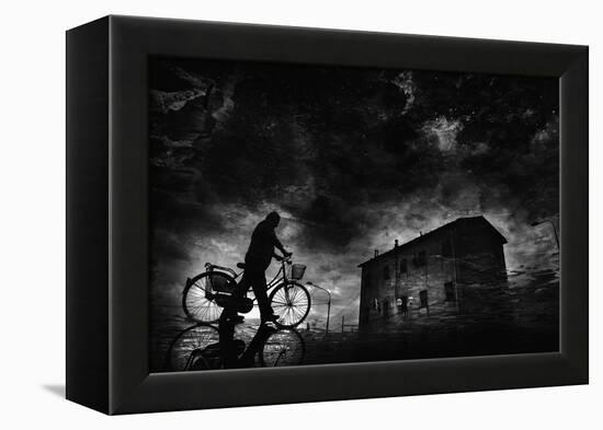 Tired of Pedaling...-Antonio Grambone-Framed Premier Image Canvas