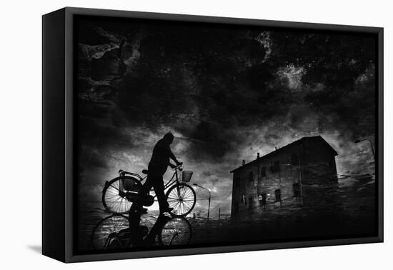 Tired of Pedaling...-Antonio Grambone-Framed Premier Image Canvas